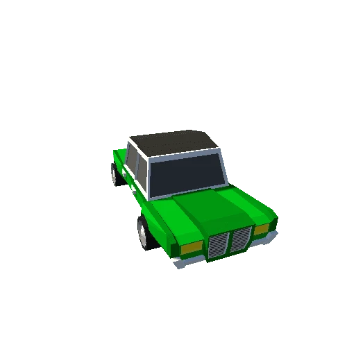 Car-2(Simple city car)-Green